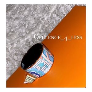 HERMES FAUBOURG RAINBOW ROSE GOLD
D-PLATED ENAMEL XL BRACELET